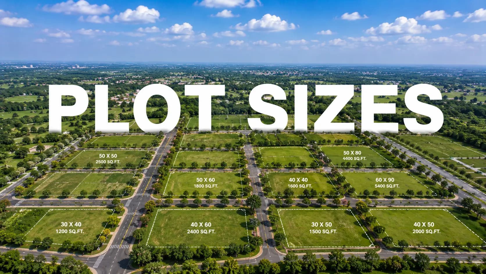 Embassy Springs Plot Sizes: Five Options from 1,500 to 3,000 sft